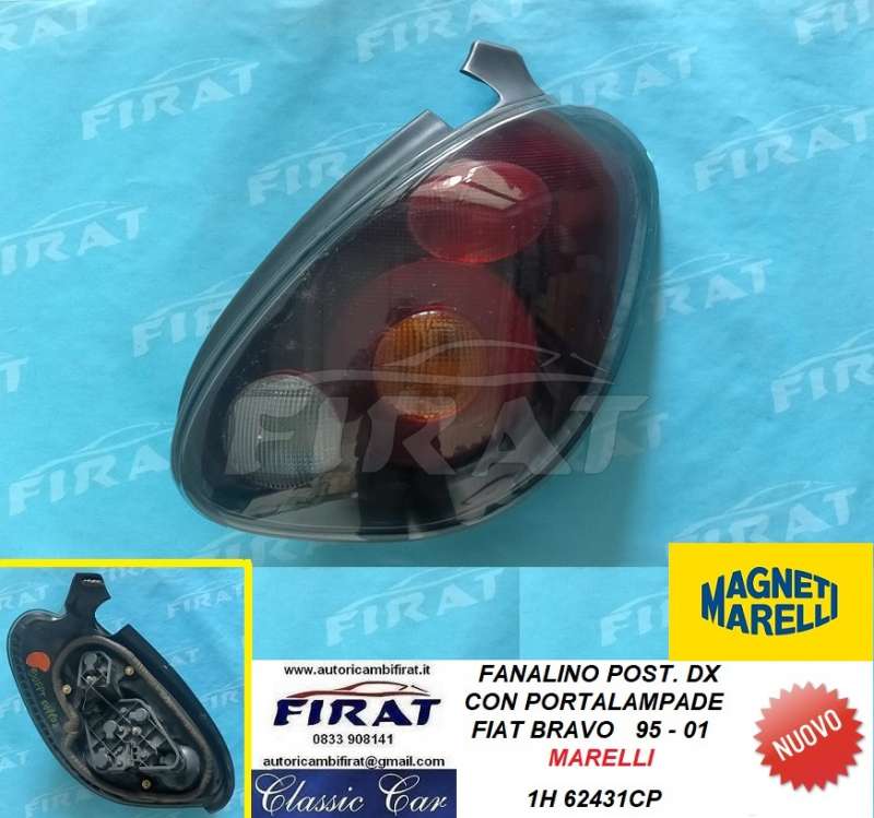 FANALINO FIAT BRAVO 95 - 01 POST.DX C/P (62431CP)